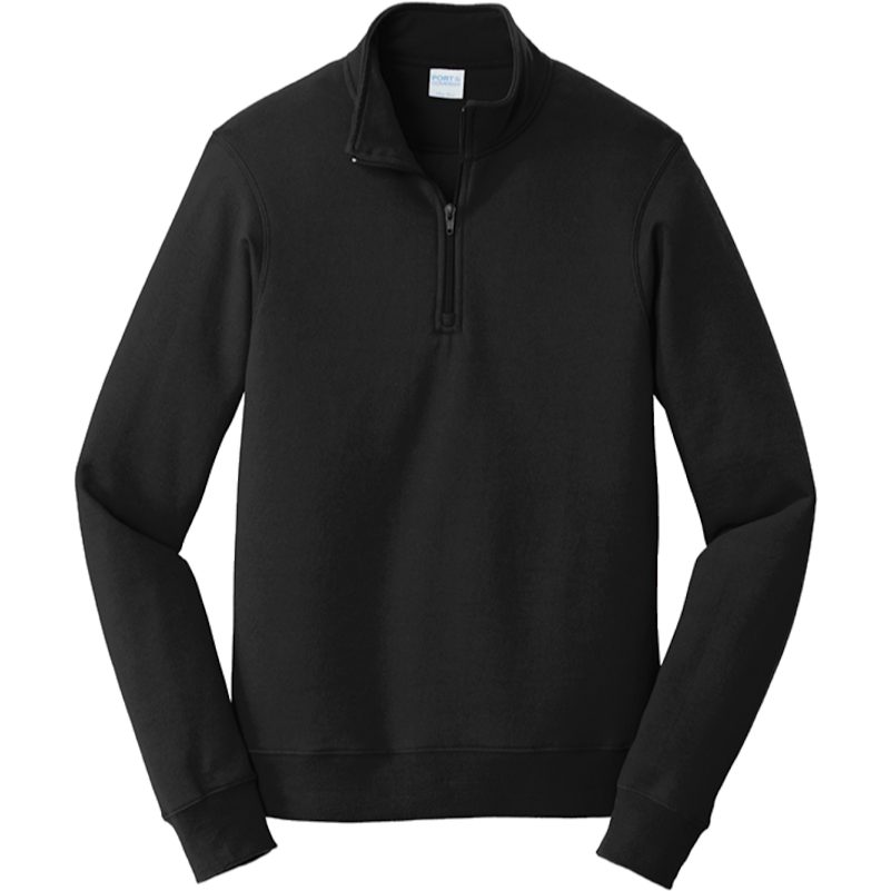 Jet Black 1/4 Zip Pullover Sweatshirt (DTG)
