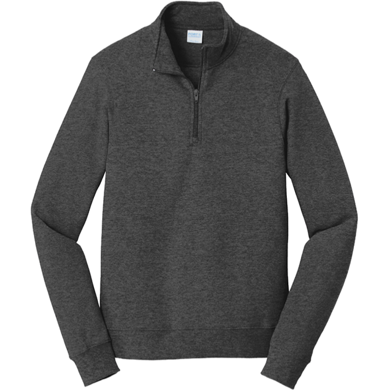Dark Heather Gray 1/4 Zip Pullover Sweatshirt (DTG)