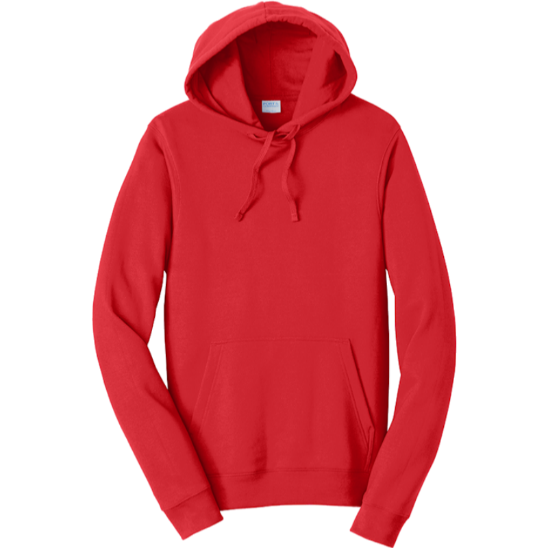 Bright Red Hooded Sweatshirt (DTG)