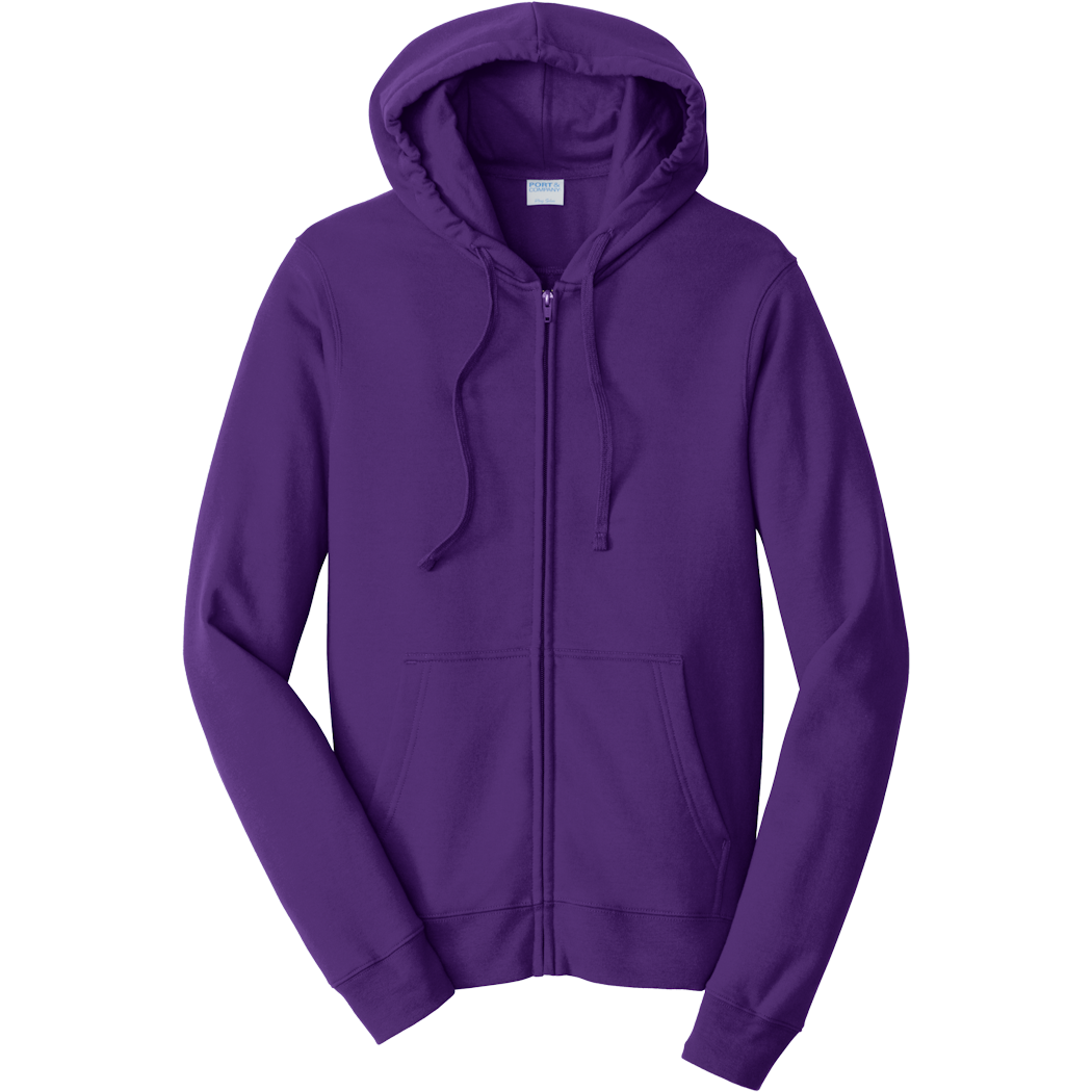Purple Zipper Hoodie (DTG)