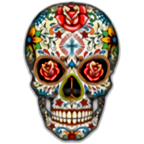 Skull (Sugar Skull with Roses)