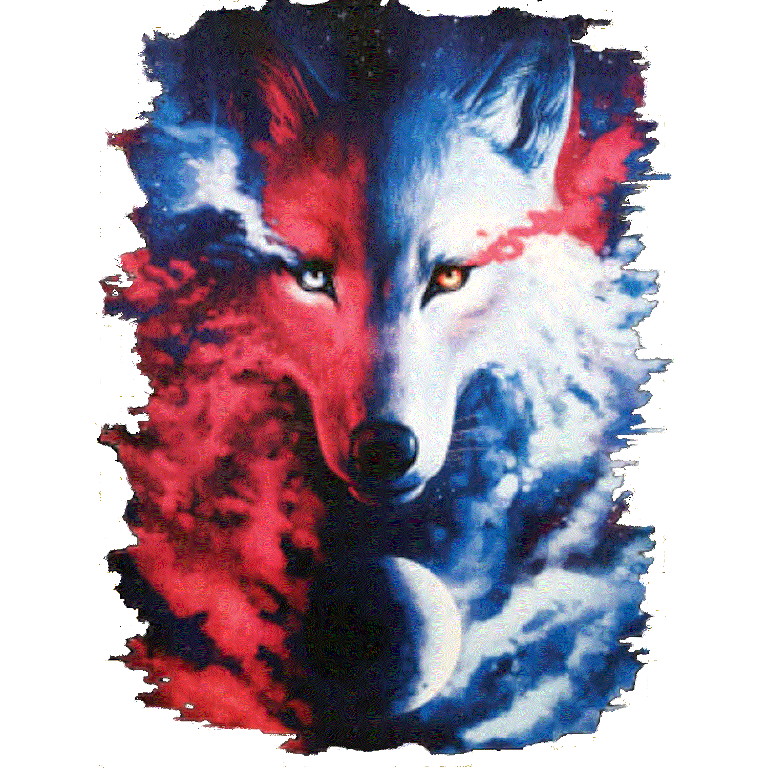 Wolf red/blue (full)