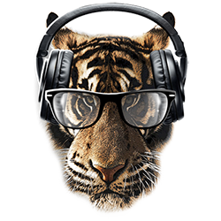 Freaky Tiger (Glasses/Headphones)