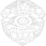 Police Badge (White Pocket Print)