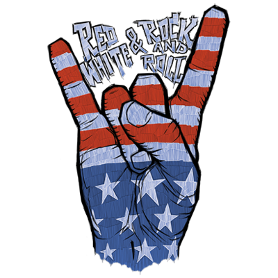 Flag Peace Hand (Rock and Roll)