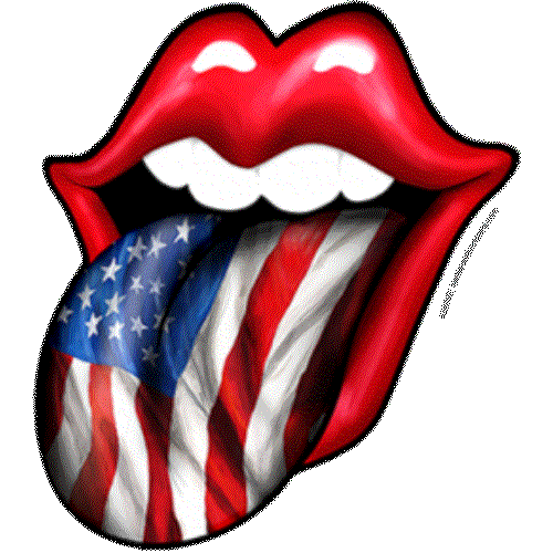 Lips (Tongue - American Flag)