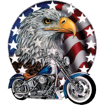 Motorcycle (Red White Bold – Eagle)