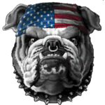 Bulldog Patriot (Dog Flag Bandana)