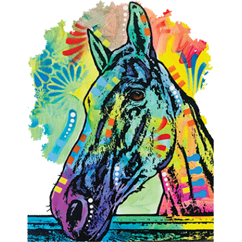 Horse (Rainbow Colorful)