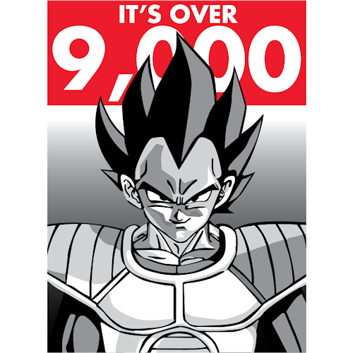 It's Over 9000 (DragonBall Z Goku)