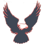 Eagle (Blue with Red Outline) Small