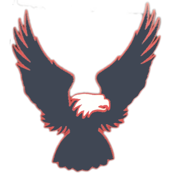 Eagle (Blue with Red Outline) Small