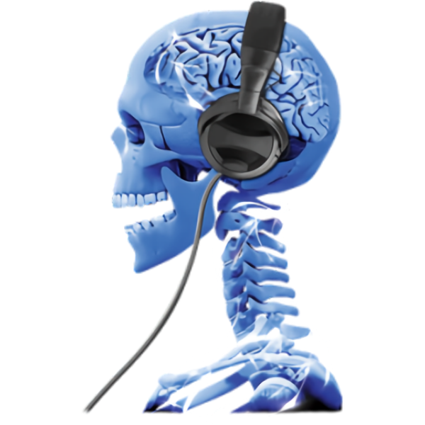 Skeleton (Blue with Headphones)
