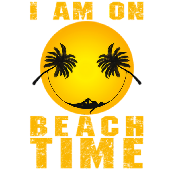 I Am On Beach Time (Smiley Face)