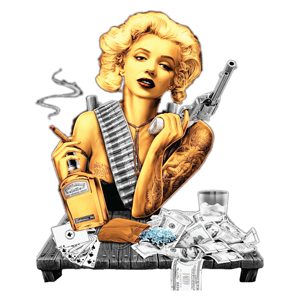 Marilyn (Smoking-Gangster)