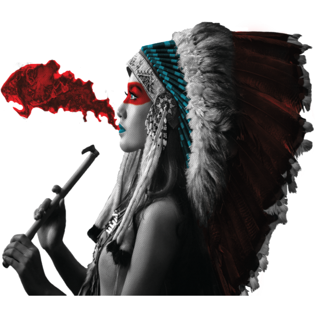 Smoking Indigenous Female (Indian)