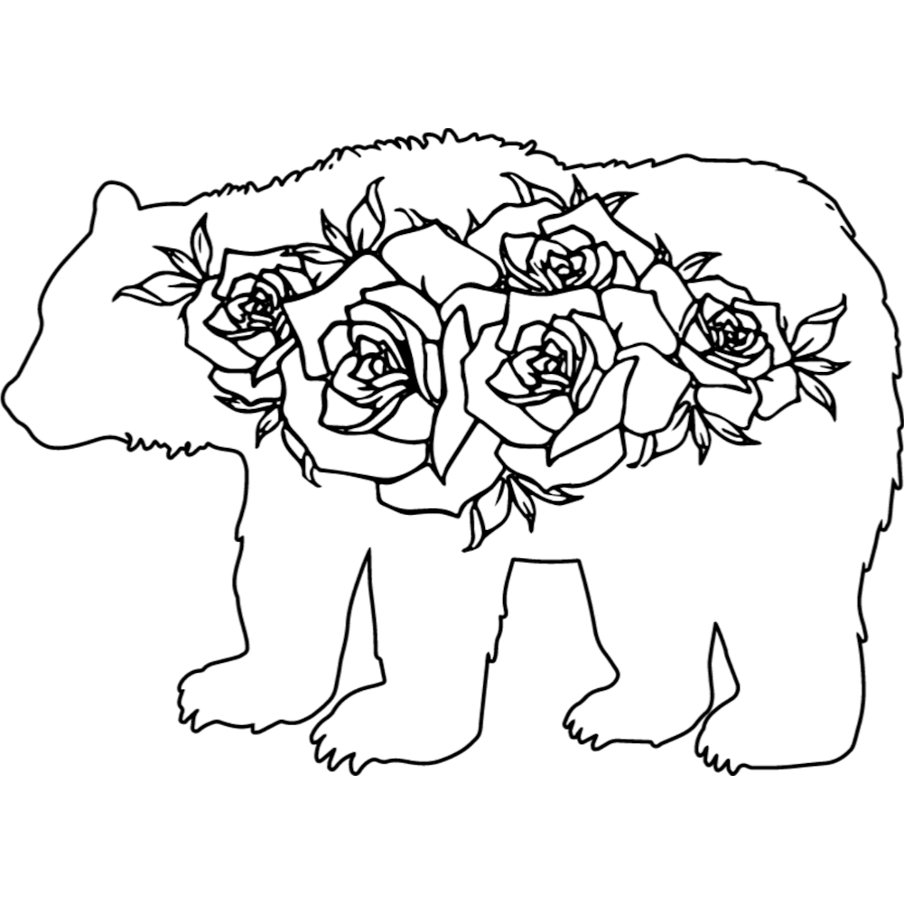 Bear (Rose Design)