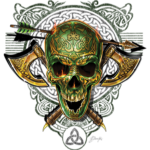 Skull (Celtic – Arrows – Axes)