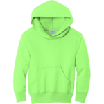 Neon Green Youth Pullover Hooded Sweatshirt