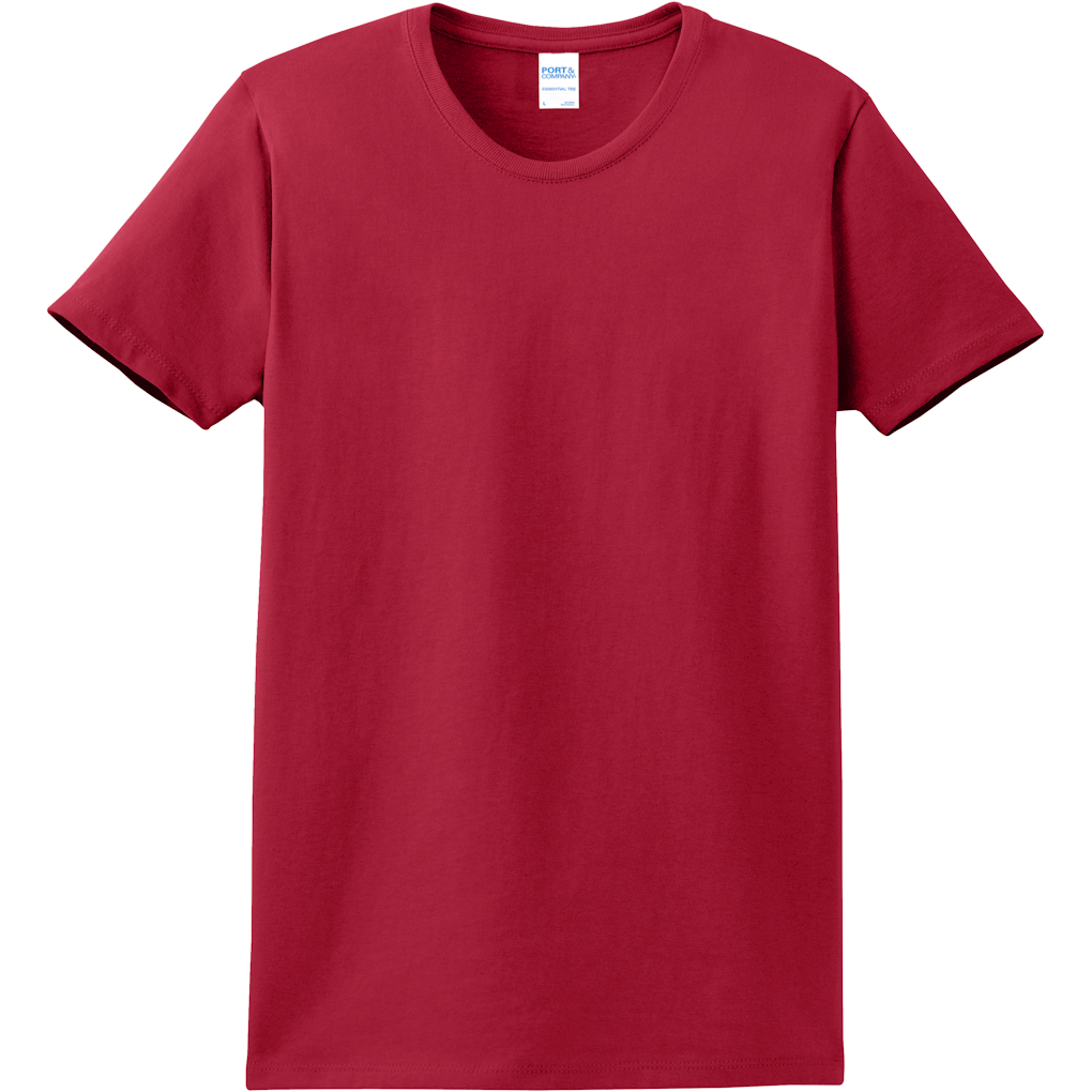 Red Ladies Short Sleeve T-Shirt