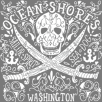 Ocean Shores (Pirate Skull and Swords – Sea Dog – Sailor Spirit)