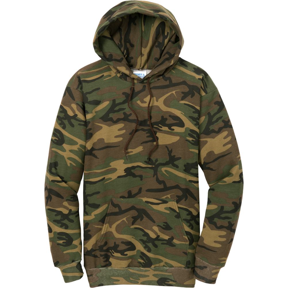 Camo (Military Camo) Pullover Hooded Sweatshirt