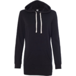 Black – Ladies Hooded Sweatshirt Dress