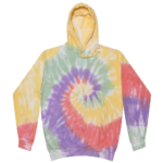 Tie Dye Zen Rainbow Youth Pullover Hooded Sweatshirt