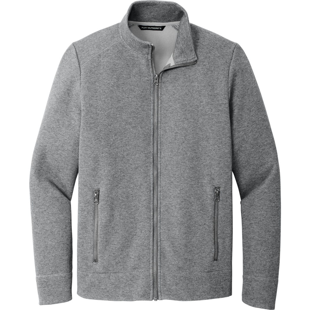 Grey Heather Port Authority Network Fleece Jacket