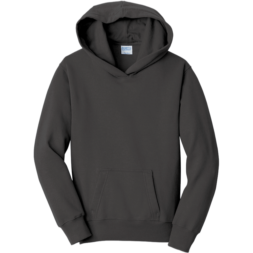 Charcoal Youth Hooded Sweatshirt (DTG)