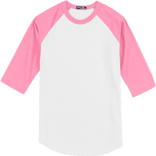 White/Bright Pink BB-Tee