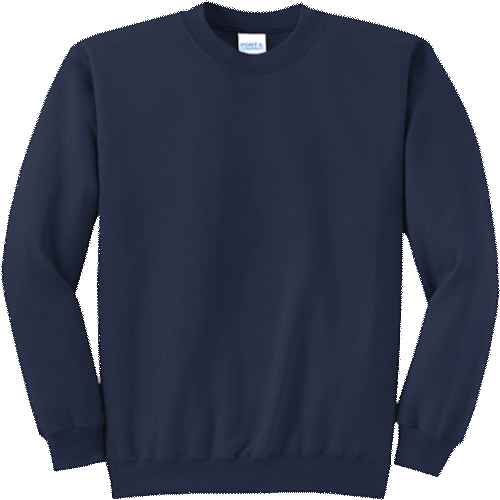 Navy Blue Crewneck Sweatshirt