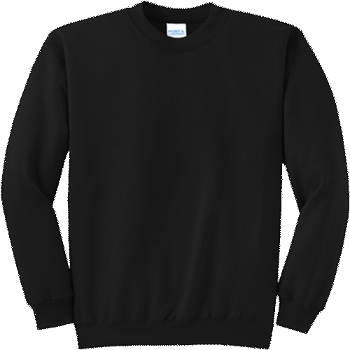 Jet Black Crewneck Sweatshirt