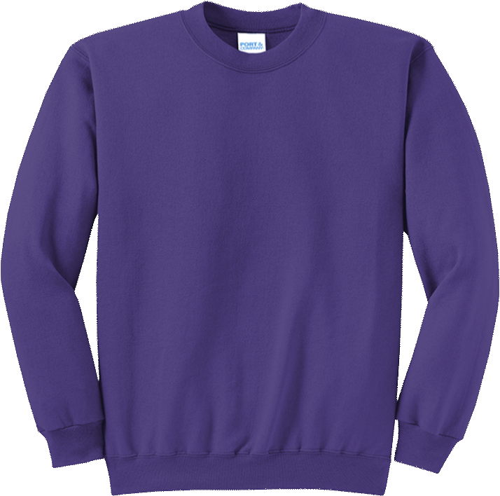 Purple Crewneck Sweatshirt