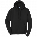 Jet Black Pullover Hooded Sweatshirt