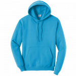 Neon Blue Pullover Hooded Sweatshirt