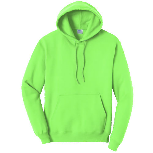 Neon Green Pullover Hooded Sweatshirt