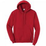 Red Pullover Hooded Sweatshirt
