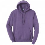 Heather Purple Pullover Hooded Sweatshirt