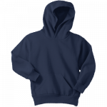 Navy Blue Youth Pullover Hooded Sweatshirt