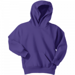 Purple Youth Pullover Hooded Sweatshirt
