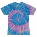Spiral Lavender Blue Adult Tie-Dye T-Shirt