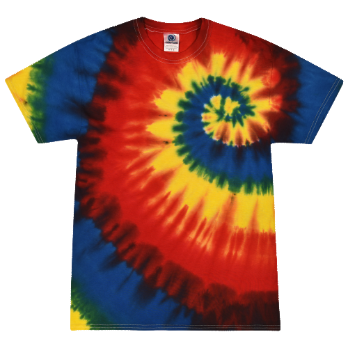 Rainbow Burst Adult Tie-Dye T-Shirt