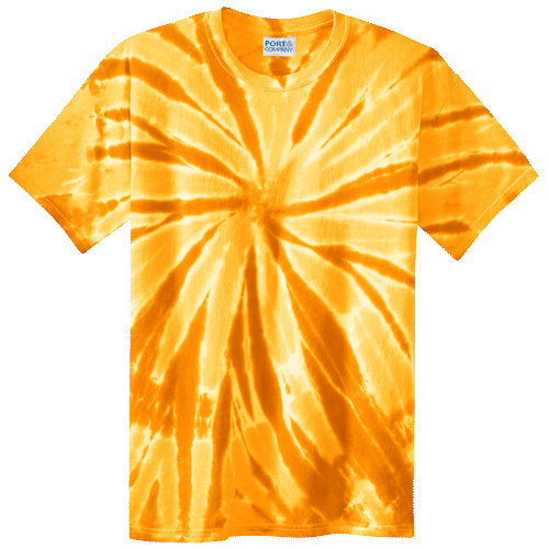 Gold Adult Tie-Dye T-Shirt