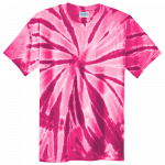 Pink Spiral Adult Tie-Dye T-Shirt