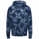 NEW Tie-Dyed (Navy Blue) Midweight Pullover Hooded Sweatshirt