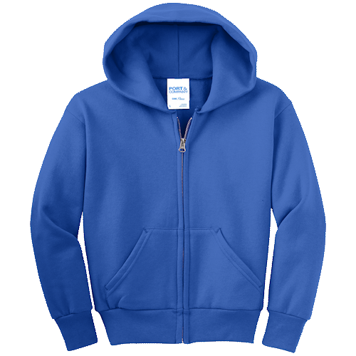 Royal Blue Infant/Toddler Full-Zip Hooded Sweatshirt