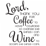 Coffee (Thank you for wine)