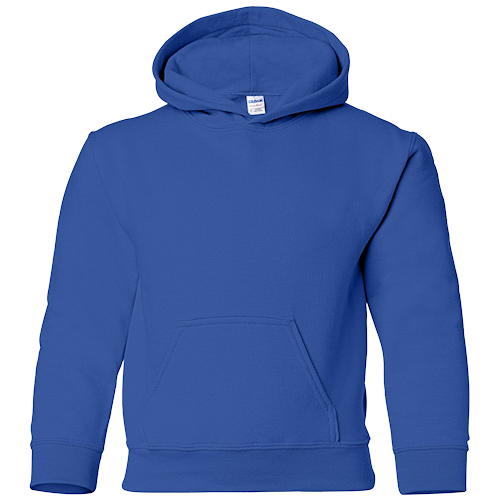 Royal Blue Youth Pullover Hooded Sweatshirt