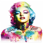 Marilyn Monroe (Tattoo Tie Dye – Sweet Love)